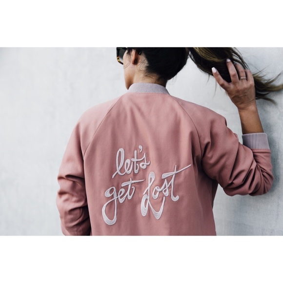 Lovers + Friends Jackets & Blazers - Lovers + Friends - Lets Get Lost Bomber Jacket